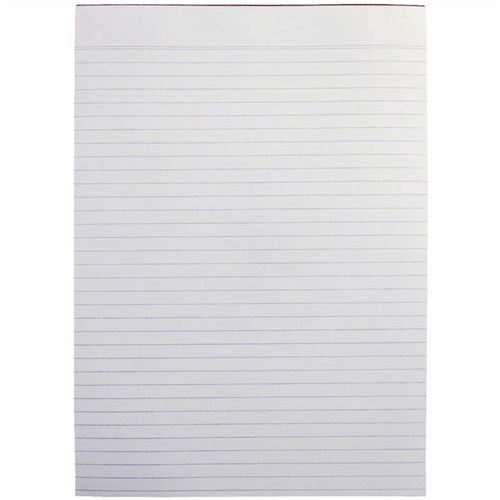 Olympic Office Pads A4 100leaf Ruled Both Sides Bond White